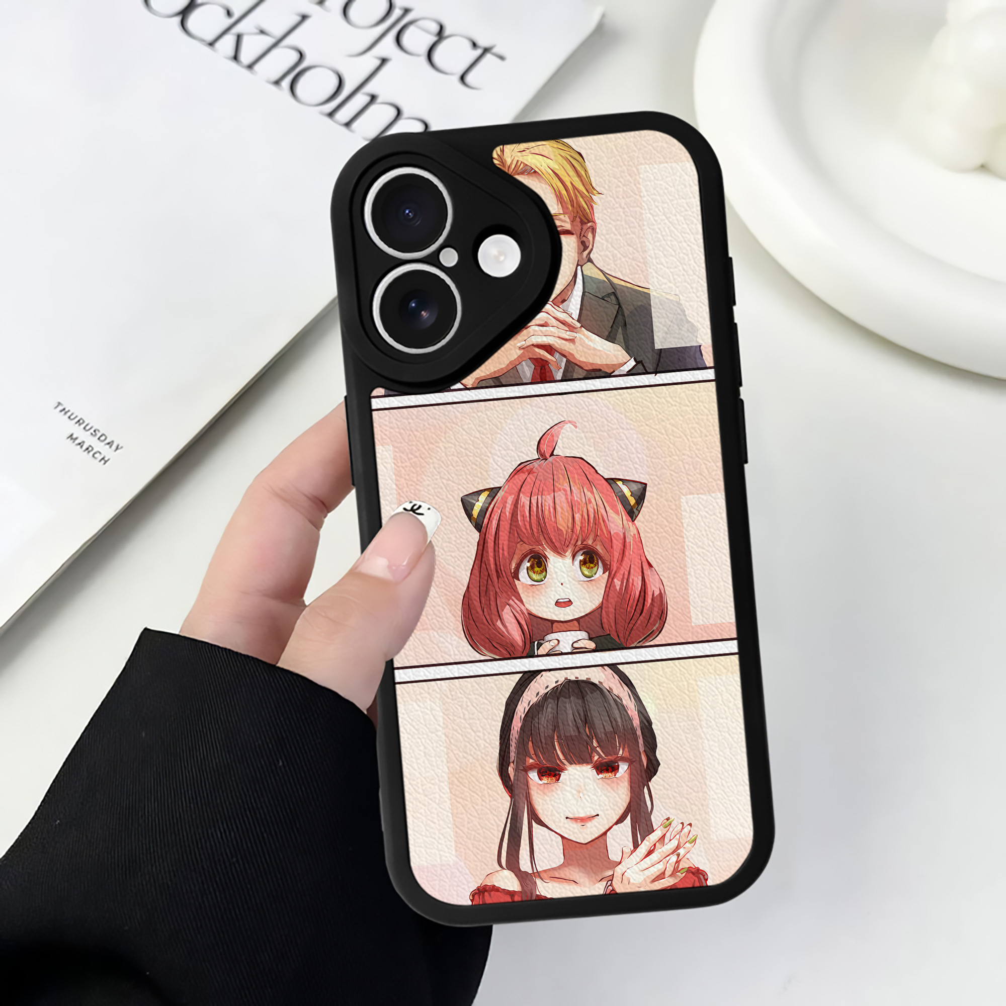 （画像用） SPY×FAMILY间谍家家酒 【iPhone 16シリーズ対応】シリコンスマホケース（レザー調） 材質：シリコン